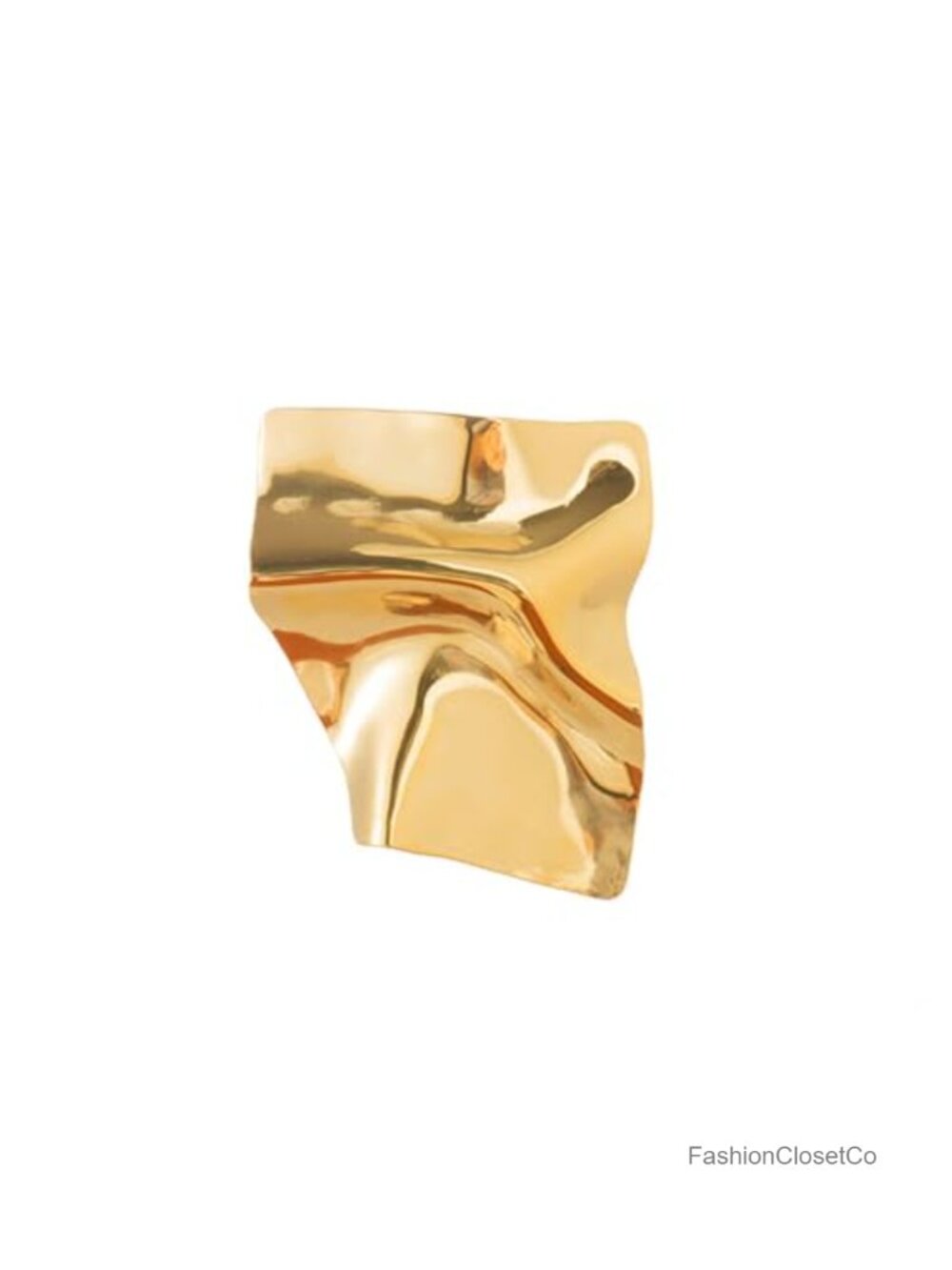 Vintage Geometric Stainless Steel Brooch Pin Gold/Silver Plated Unisex Lapel